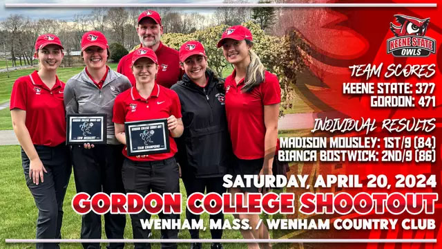 Keene Women's Golf Opens Spring Schedule With Win at Gordon College Shootout